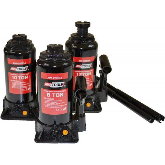 AWTools Hydraulic Bottle Jack with Lifting Capacity up to 48cm and Weight Capacity up to 50 Tons