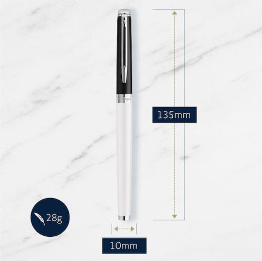 Waterman Hemisphere C.block Black-white Ct Fpen M