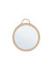 Bizzotto Mozambico Wall Mirror with Beige Rattan Frame Diameter 40cm 1pcs