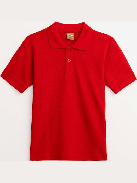 Funky Polo pentru copii Cu mânecă scurtă Roșu