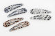 Click Clack Metal Leopard Tiger Zebra - Black a...