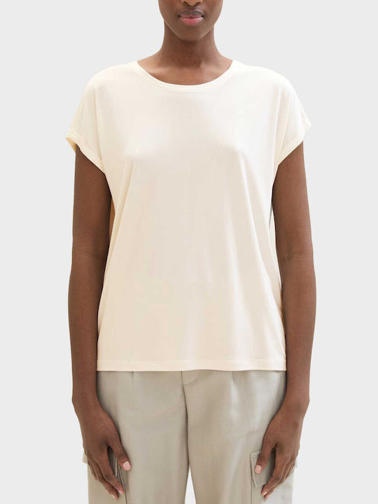 Tom Tailor Damen T-Shirt Ecru