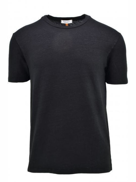 Wool & Co Ανδρικό T-shirt Κοντομάνικο Black