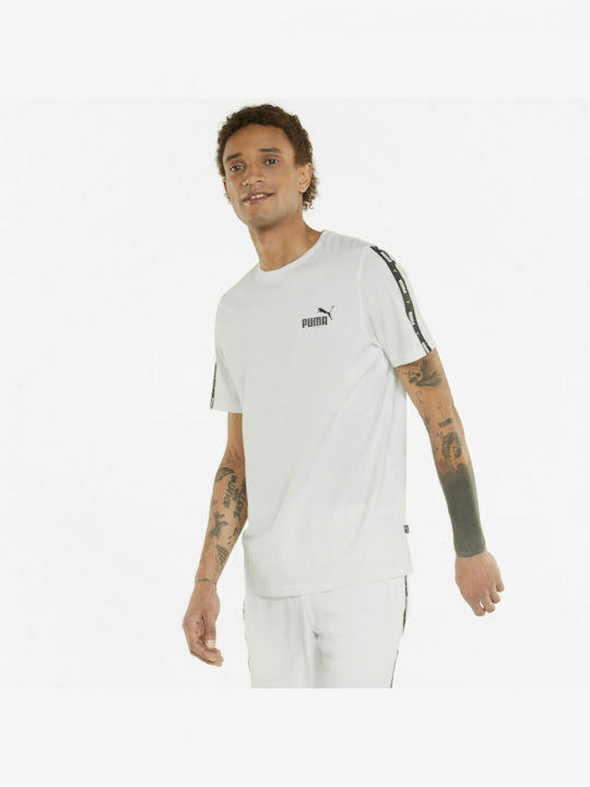 Puma Ess+ Tape Men's Short Sleeve T-shirt White