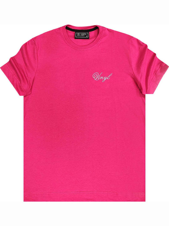 Vinyl Art Clothing Signature T-shirt Fuchsia