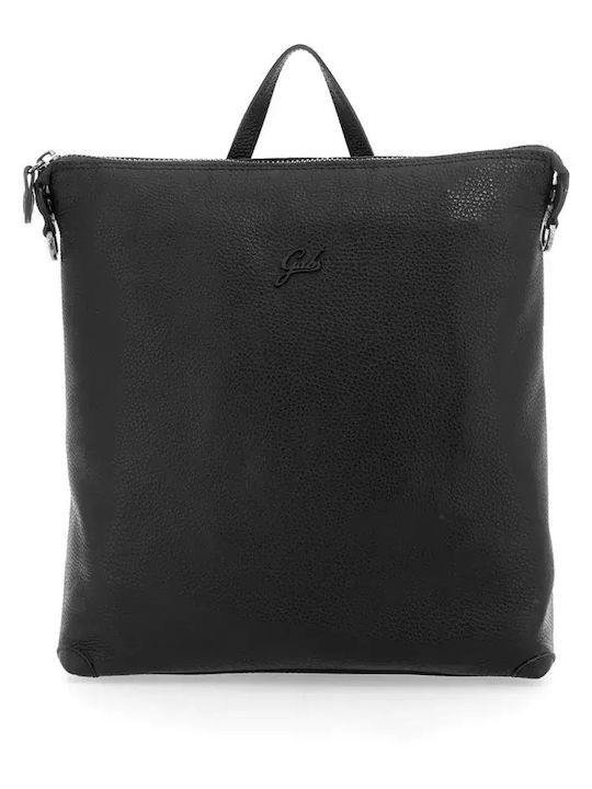 Leder Damentasche Rucksack Schwarz