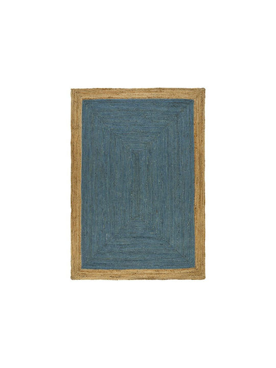 Mumbai Irc09 200x300 Teppich Rechteckig Sommer aus Jute Natural Navy