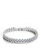 Tennis Bracelet Semiprecious Stones Zirconia 18 Cm Silver