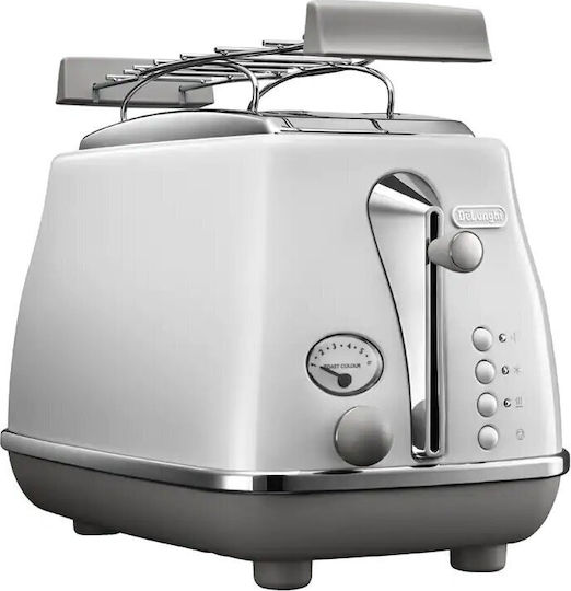 De'Longhi Icona Capitals Тостер Двуместна 900W Сив