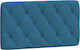 vidaXL Fabric Bed Headboard Cushion Blue 102x48cm
