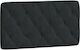 vidaXL Fabric Bed Headboard Cushion Black 102x48cm