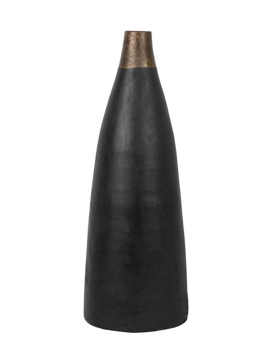 Beliani Decorative Vase Black