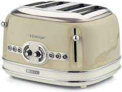 Ariete Vintage Φρυγανιέρα 4 Θέσεων 1600W Μπεζ