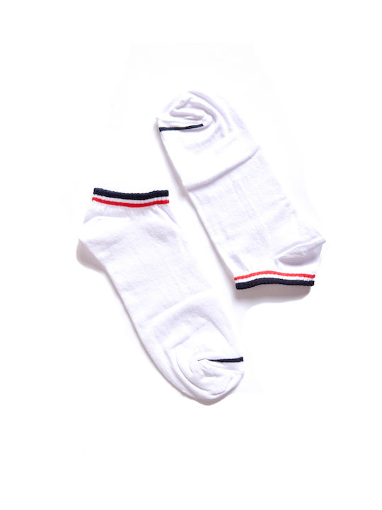 Comfort Men's Patterned Socks WHITE