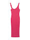 Versace Summer Midi Dress Hot Pink