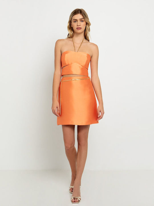 Toi&Moi Φούστα σε Πορτοκαλί χρώμα