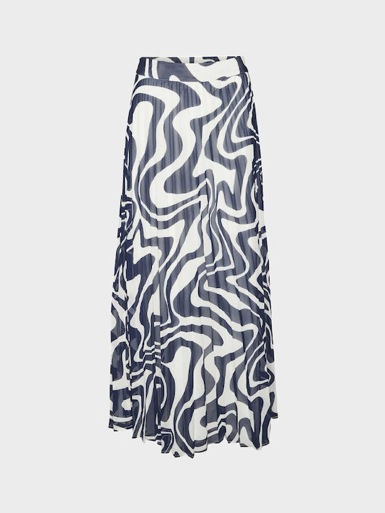 Vero Moda Pleated Maxi Skirt in Blue color