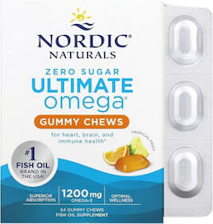 Nordic Naturals Ultimate Omega Gummy Chews 1200mg 54 ζελεδάκια Nordic Naturals Ultimate Omega Gummy Chews 1200mg 54 ζελεδάκια