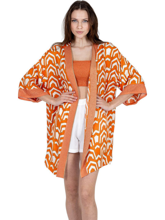 Aggel Women's Kimono Orange