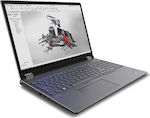 Lenovo ThinkPad P16 Gen 2 16" IPS 165Hz (i7-13850HX/32GB/1TB SSD/RTX 2000 Ada/W11 Pro) Storm Grey / Villi Black (Tastatură US)