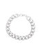 Unisex Bracelet 11 Mm Gourmet Cuban Silver 925 Plating