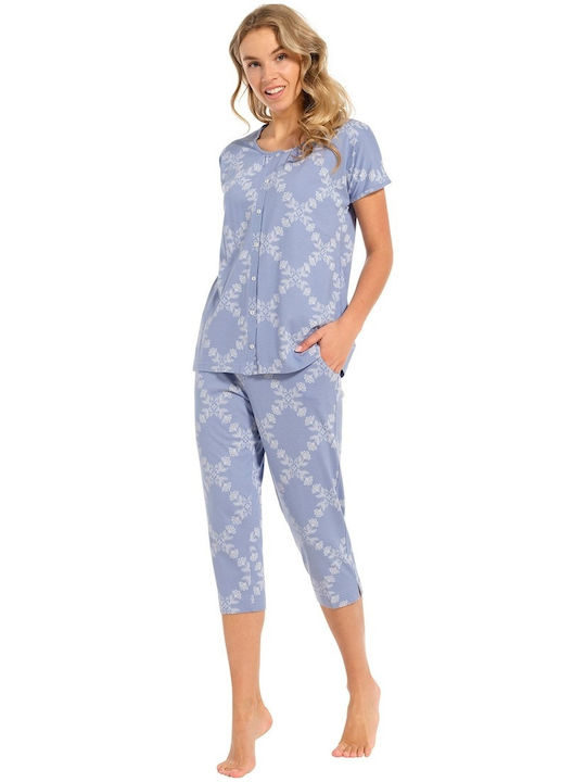 Pastunette De vară Set Pijamale pentru Femei De bumbac blue