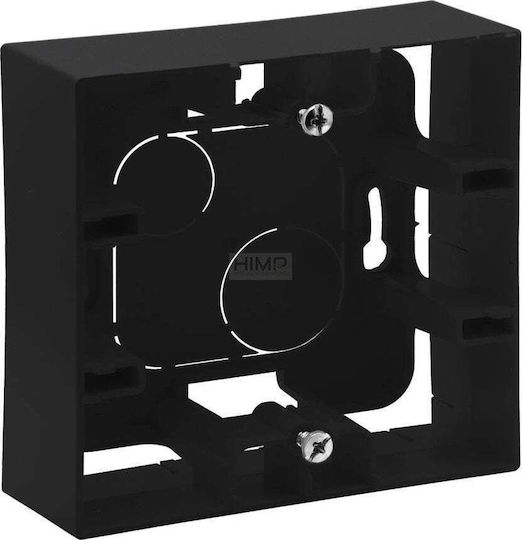 Legrand Niloe Κουτί Διακόπτη 1 Θέσης σε Μαύρο Χρώμα 863597