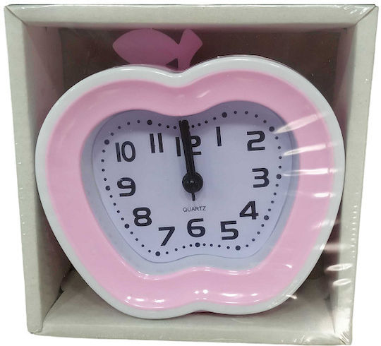 Tabletop Clock with Alarm Pink 6945989000242P Tabletop Clock with Alarm Pink 6945989000242P