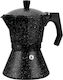 Kamille Electric Stovetop Espresso Pot 12 Cups Brown