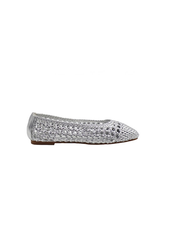 Envie Shoes Synthetic Leather Ballerinas Silver