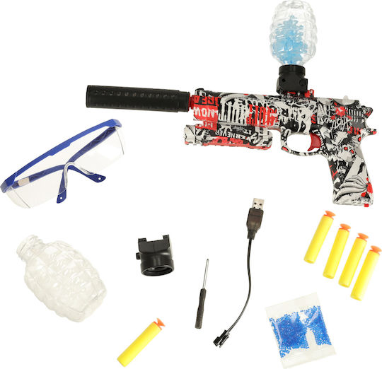 Toy Pistol Silencer Zola 550 Gel Balls 7-8 Mm 5 Foam Bullets Burst Firing Usb Charger Sa