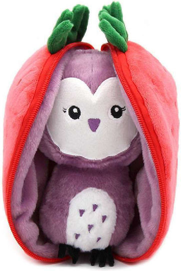 Λουτρινο 22εκ.les Deglingos Veggie Serie Violet Owl-strawberry