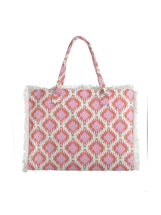 Ble Resort Collection Fabric Shopping Bag Pink