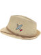 Gift-Me Kids' Hat Fedora Straw Beige