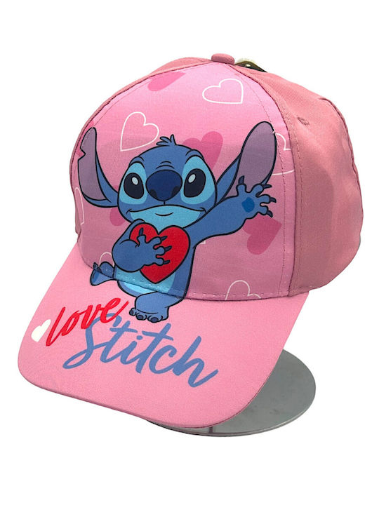 Disney Παιδικό Καπέλο Jockey Υφασμάτινο Ροζ