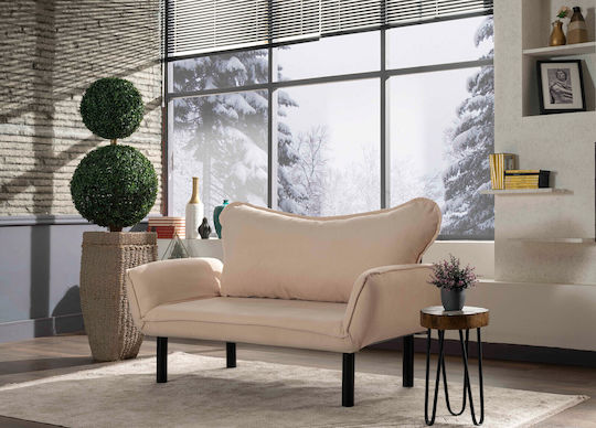 Διθέσιος Καναπές Cream 140x65x70εκ.