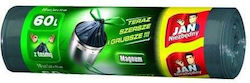 Jan Niezbędny Trash Bags Capacity 60lt with Handles 10pcs Black
