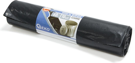 Geko Trash Bags for Rubble Capacity 60lt 60x80cm 10pcs Black
