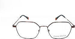Gianni Venturi Metal Eyeglass Frame Black AS6335-C03