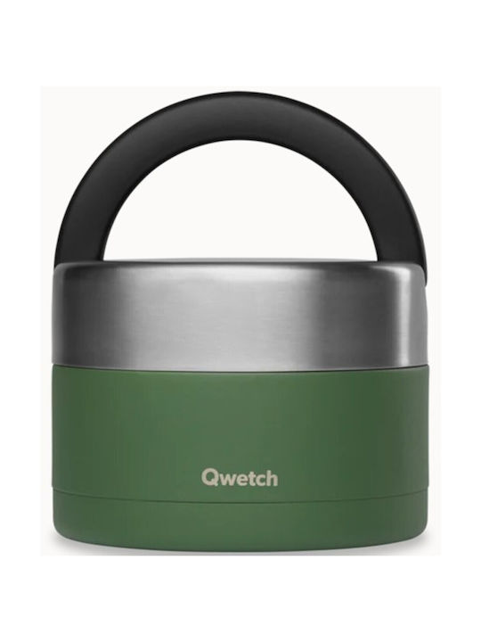 Qwetch Кутия за обяд Термос Пластмаса Сив 650мл 1бр