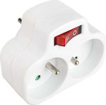 Montis T-Shaped Wall Plug with Switch