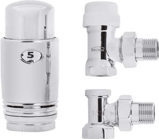 Invena Manual Thermostatic Radiator Valve for Radiator Body 1pcs