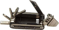Blackburn Wayside Multi-tool Pocket Wrench 19 Functions Graphite Bbn-7068161