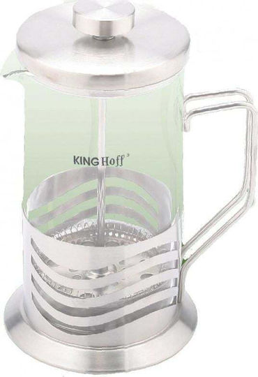 KING Hoff Manual Filter Coffee Maker Stainless Steel Silver 600ml
