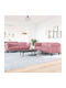 Living Room Furniture Set 2 sofas Pink
