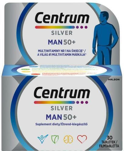 Centrum Silver Man 50+ Мултивитамини 30 Таблетки
