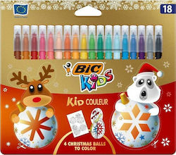 Bic Color Μαρκαδόρος 2.8mm Kid Color, 18 Kolorów