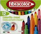 Fibracolor Colorito Washable Drawing Markers 6mm Thick Set 12pcs