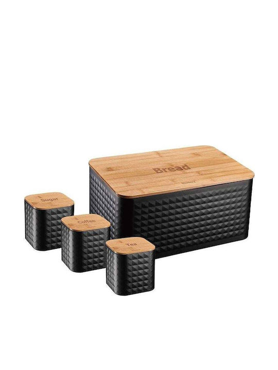 Klausberg Bamboo Bread Box Gray