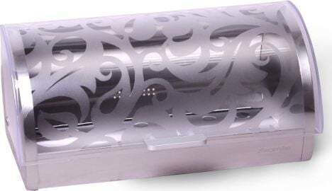 Kamille Brotkasten mit Deckel Kunststoff Gray